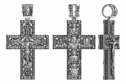 Кресты литые ПК-003м 925