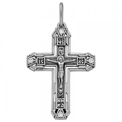 Кресты с камнями КР-826 925 (4 Фианит круг 1,75 0,036)