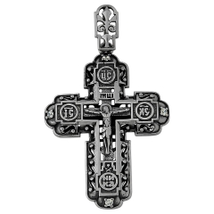 Кресты с камнями ПР-291-1м 925 (4 Фианит круг 1,25 0,008)